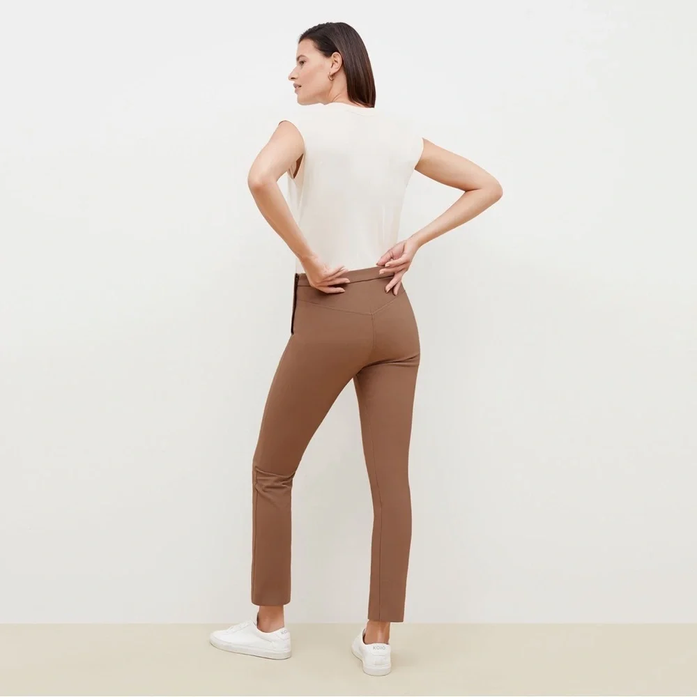 M.M. Lafleur The Foster Cigarette Pant - PowerStretch in Saddle Tan Size 6.